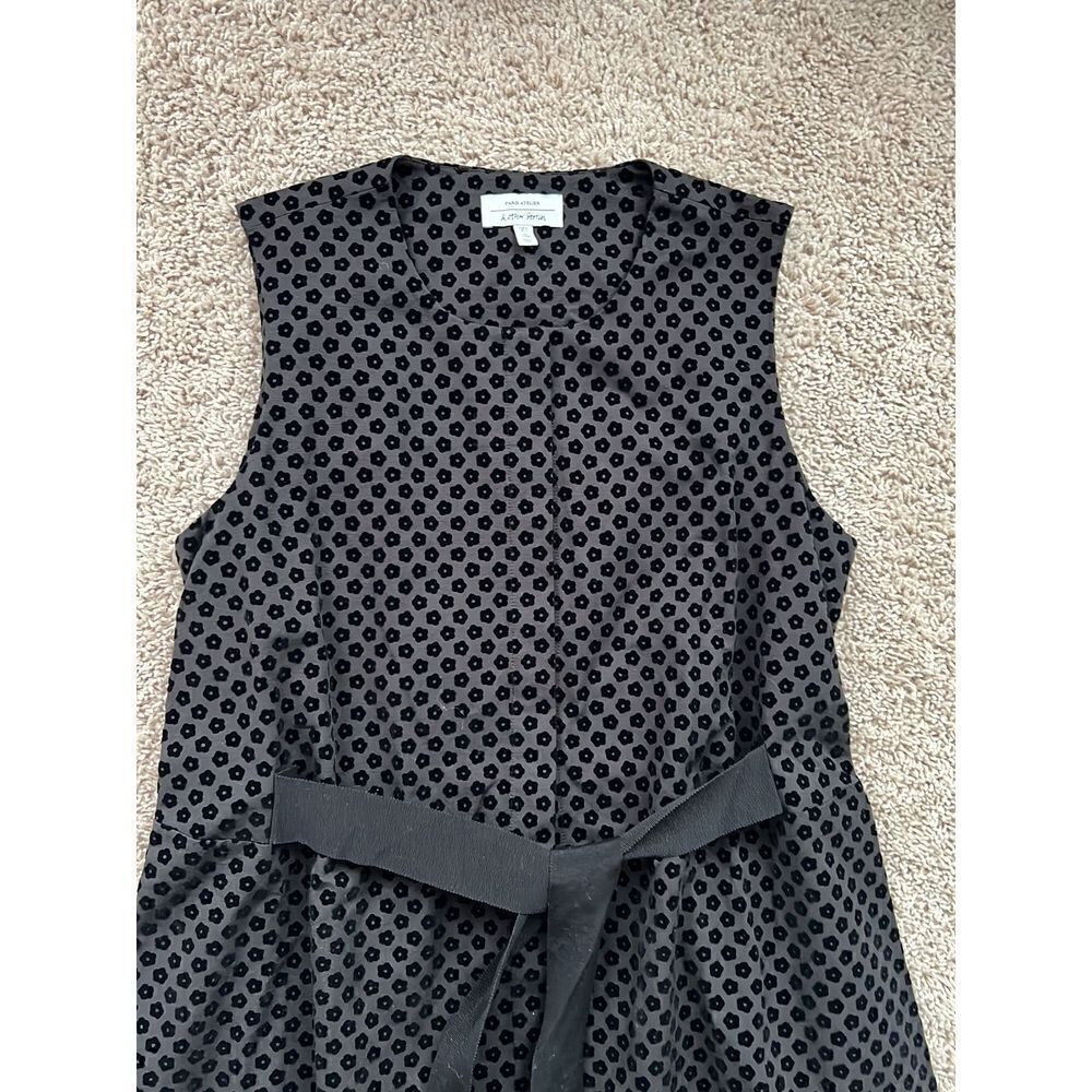 Paris Atelier & other stories size 12 sleeveless black tie waist dress